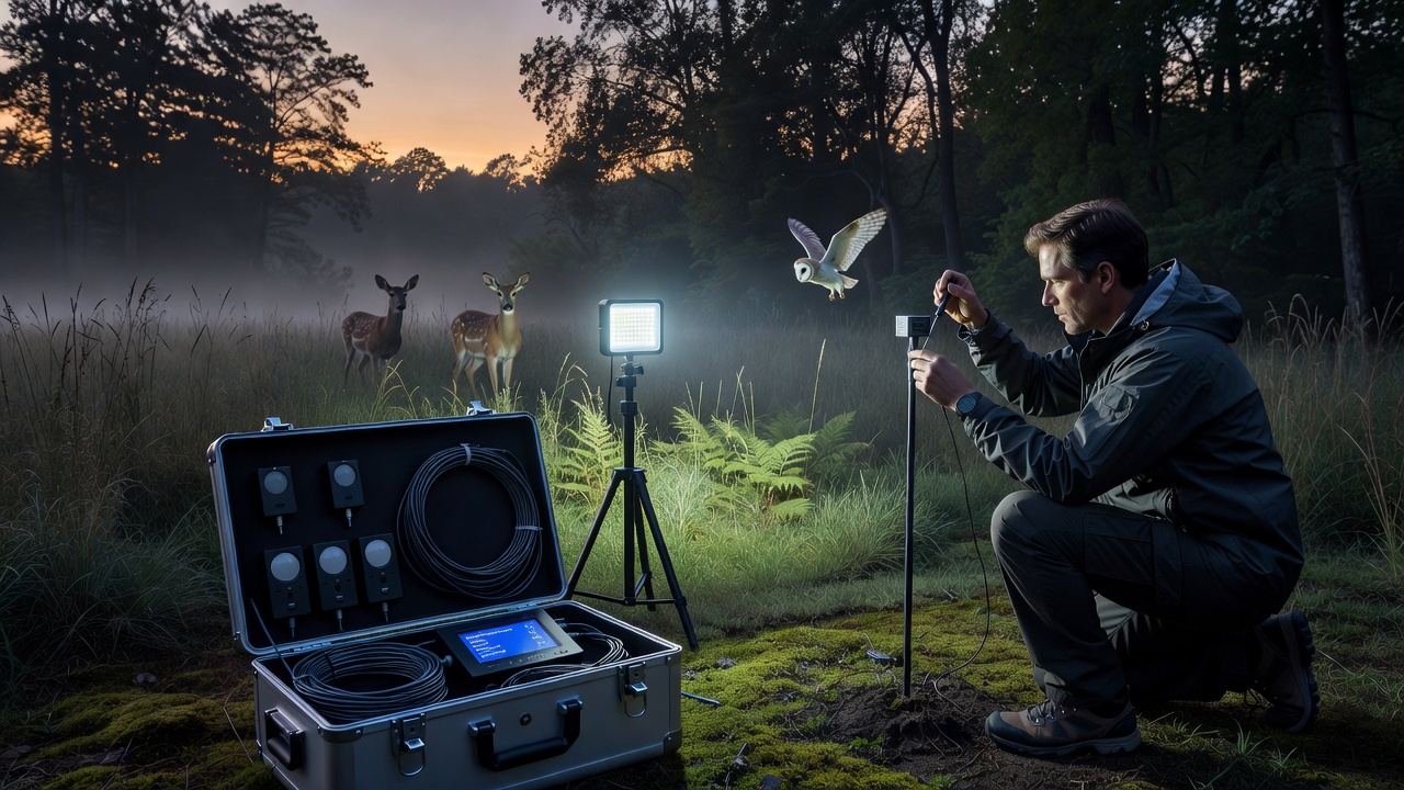 Deploying Sensor Networks to Assess Artificial Illumination Impacts on Crepuscular Species Behavior